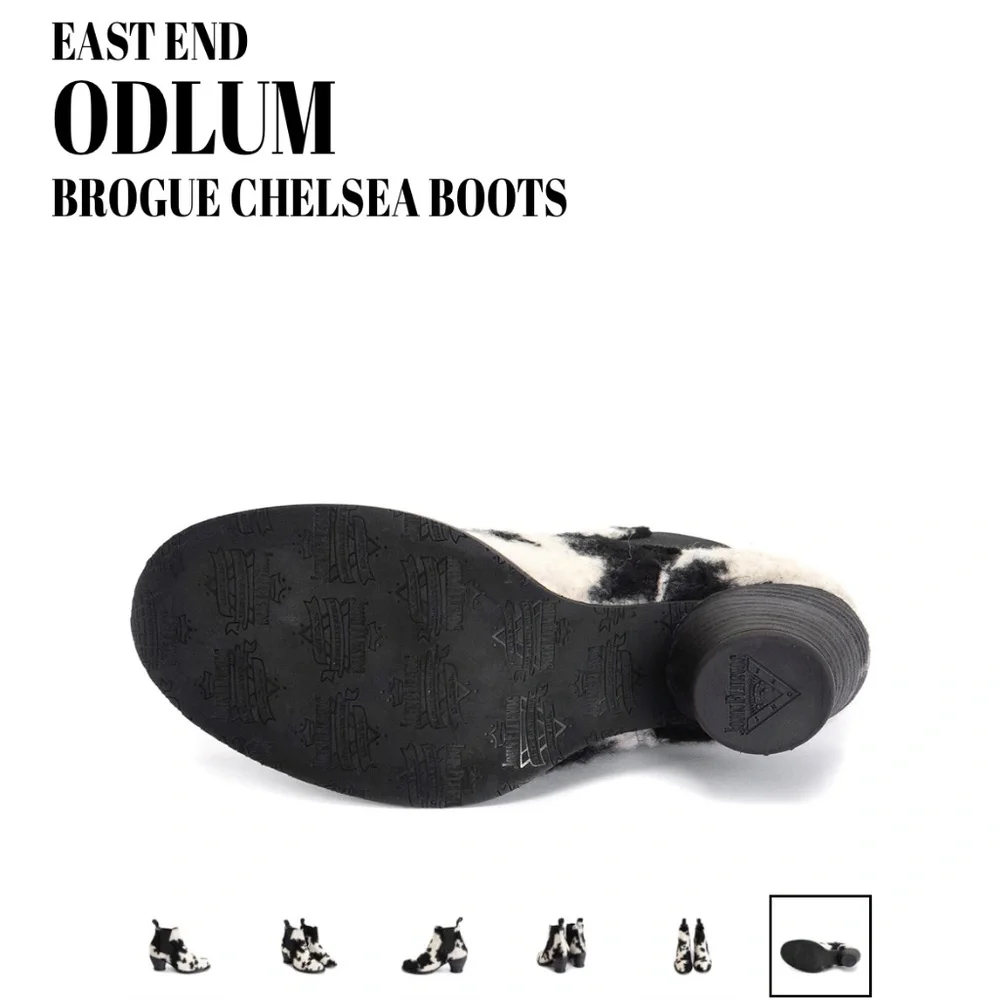 John Fluevog x Anna Sui Odlum Brogue Chelsea Boot - Picture 4 of 13